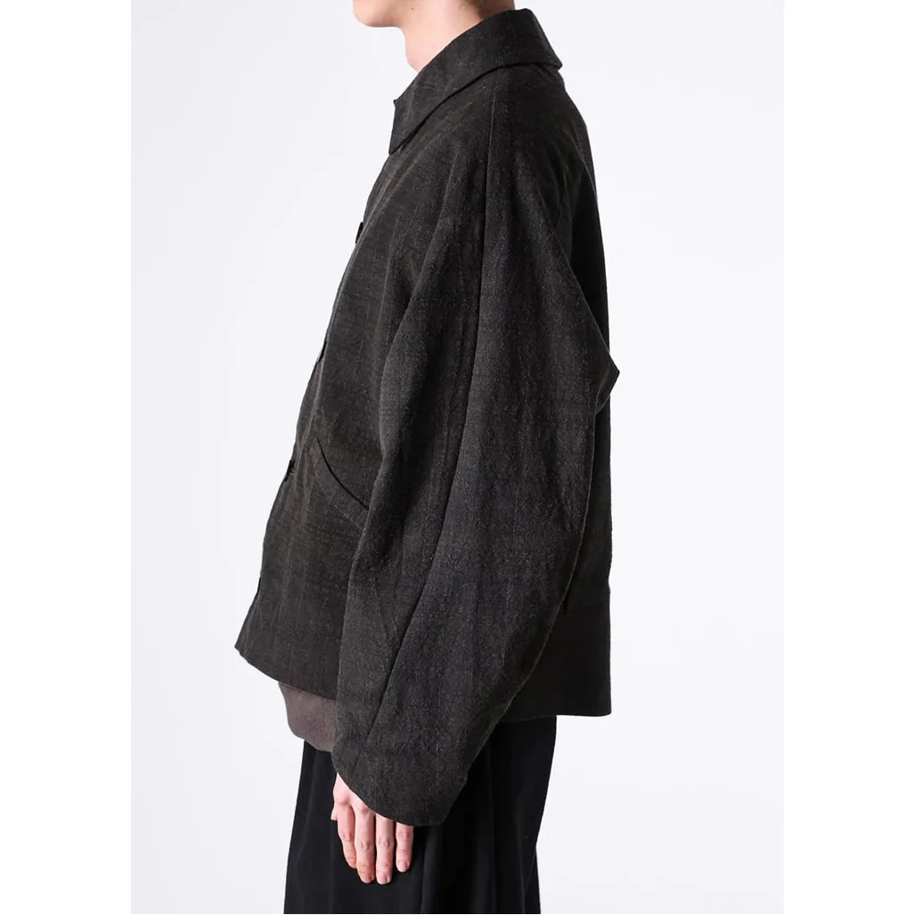 Mad Khaki Cotton Five Button Oversize Collared Jacket - Image 10