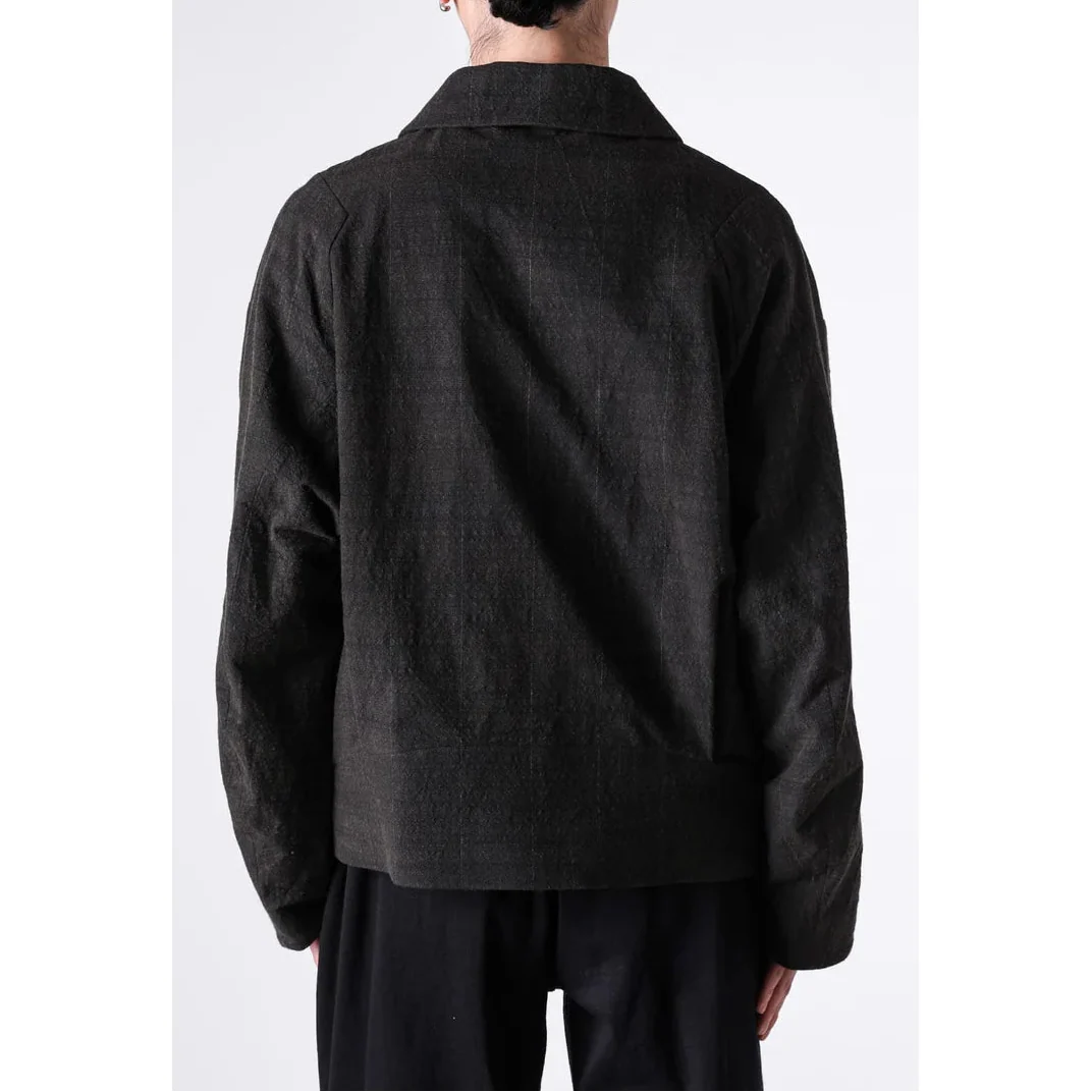 Mad Khaki Cotton Five Button Oversize Collared Jacket - Image 12