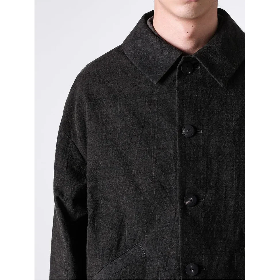 Mad Khaki Cotton Five Button Oversize Collared Jacket - Image 14