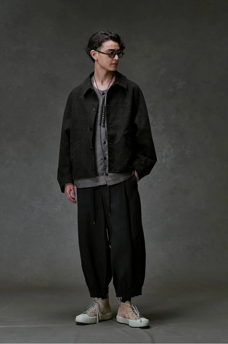 Mad Khaki Cotton Five Button Oversize Collared Jacket - Image 3