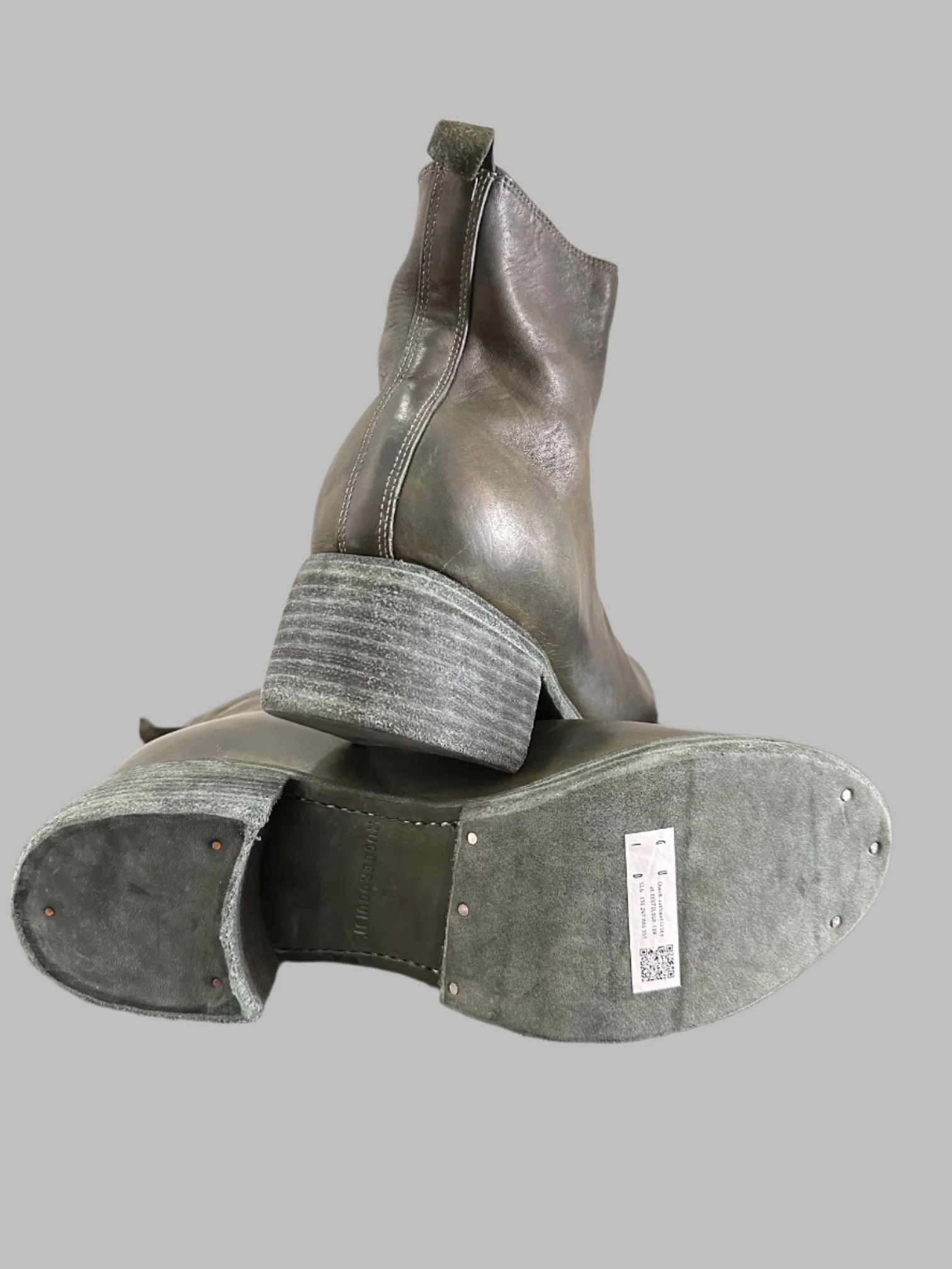 Military Green Orthopedic Front Zip Boots Double Soles PL1WZ - Image 8