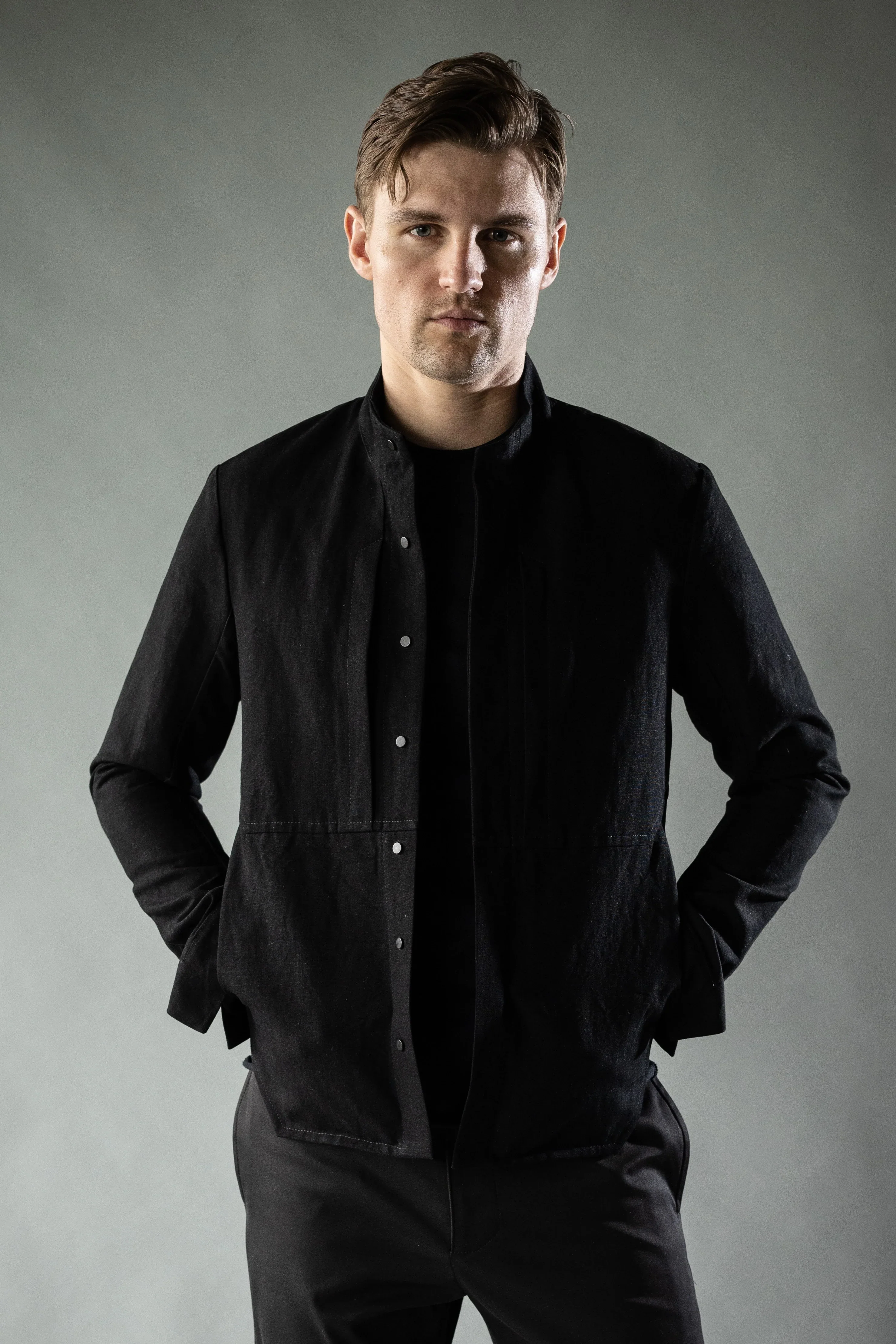 Night Sky Midnight Black COMPOUND OVERSHIRT - Image 3