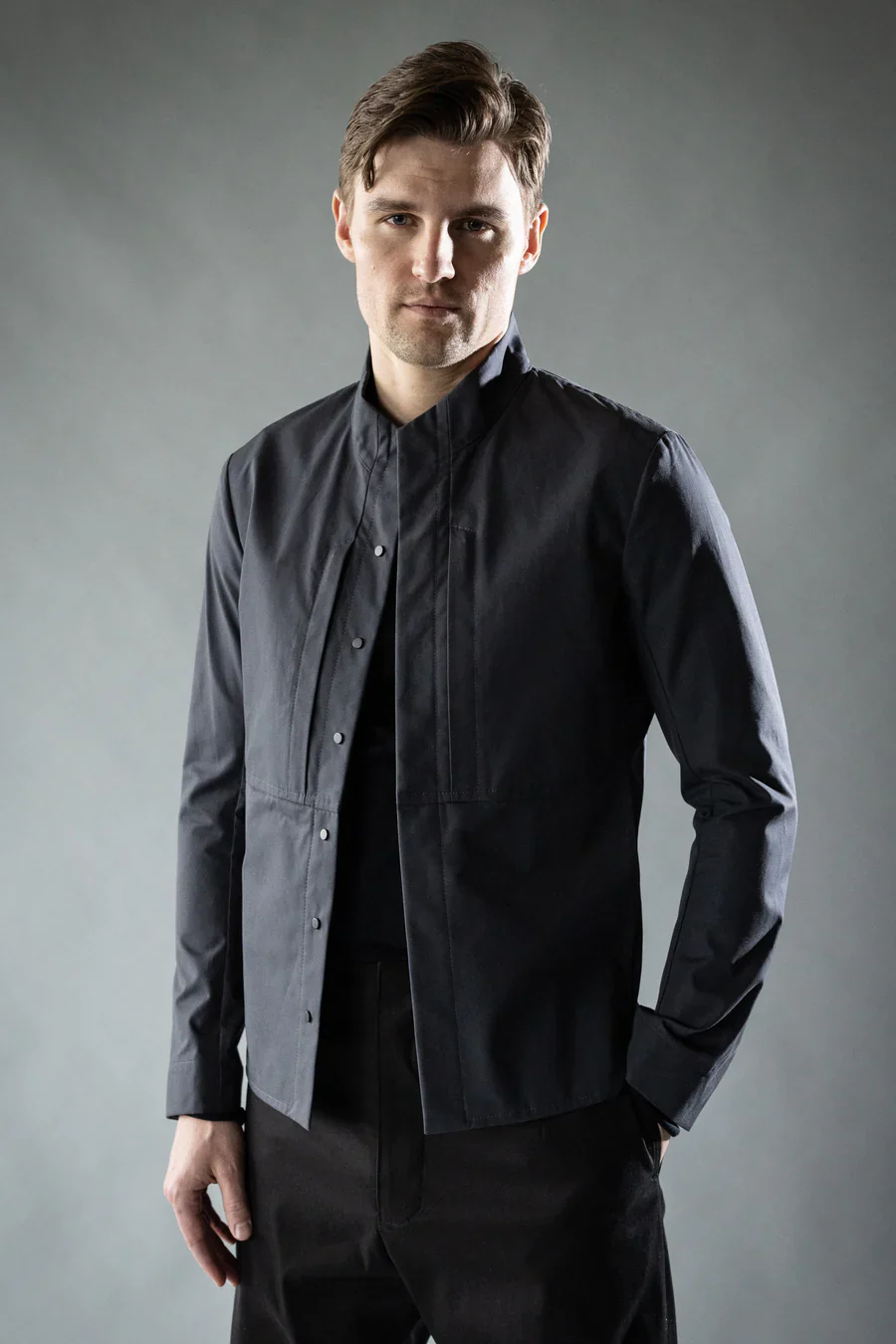 Night Sky Midnight Black COMPOUND OVERSHIRT - Image 5