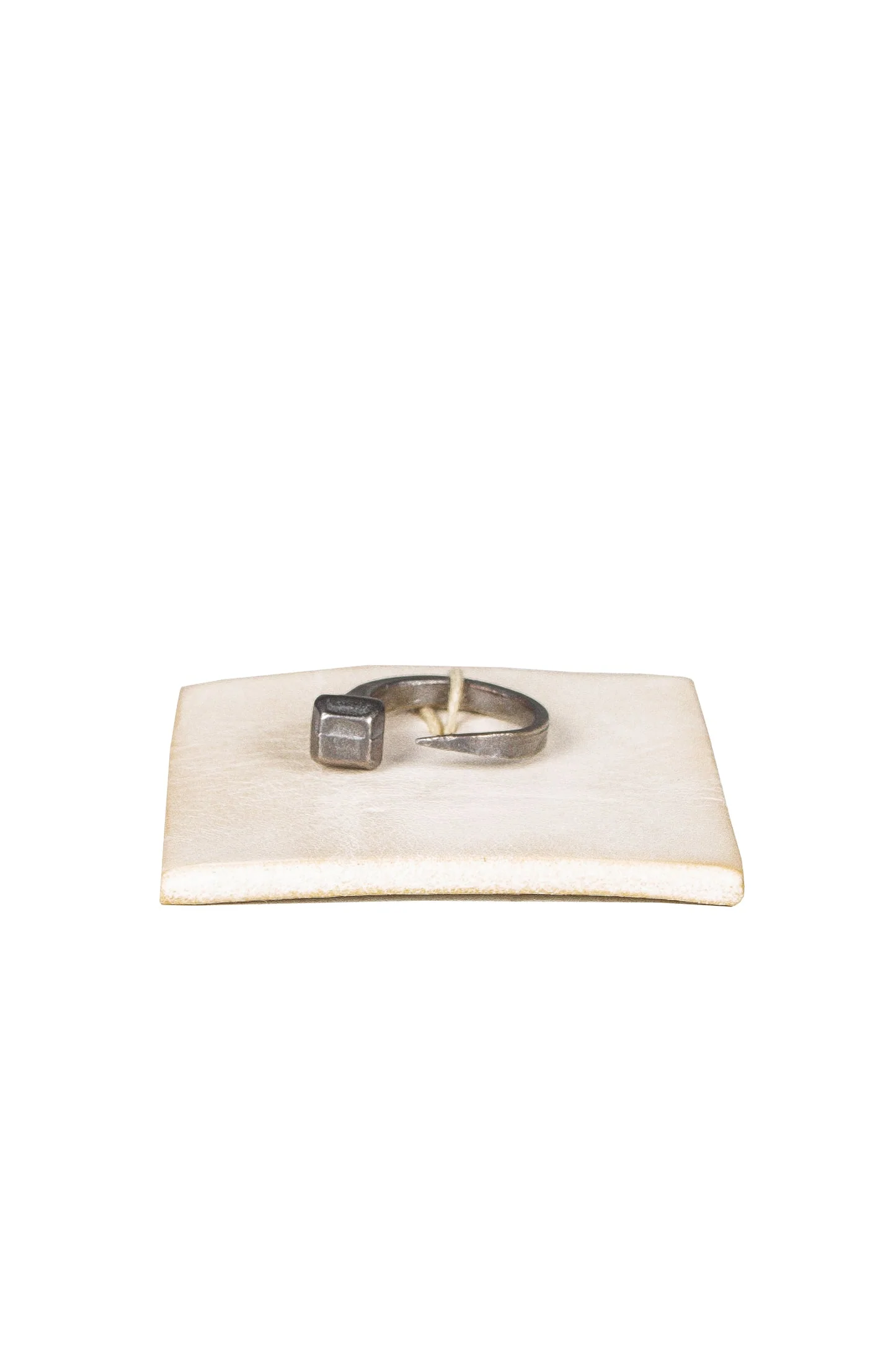 Oxidized Silver Horse Nail Ring by Carol Christian Poell - Image 6
