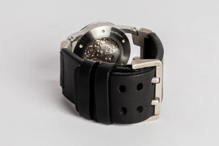 P4 X FOB Watch #5864 Straight Strap Buckle Silver Skeleton W130-012-0-PA-FLE - Image 11