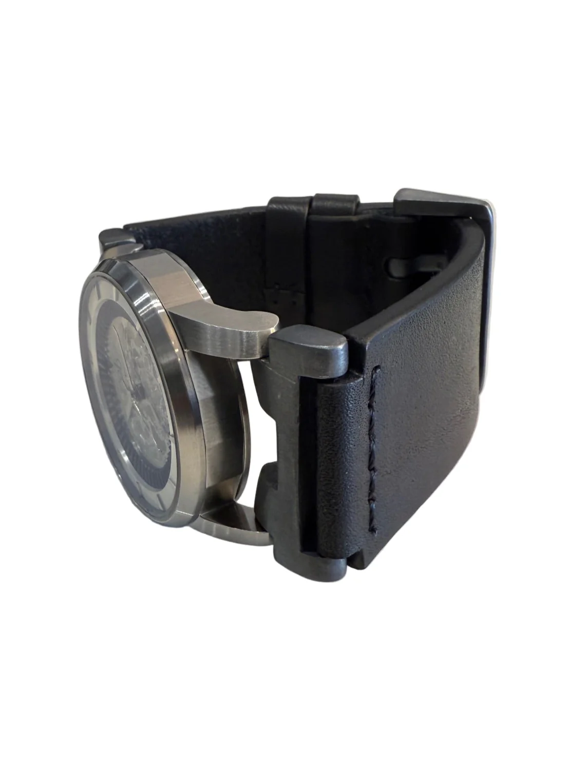 P4 X FOB Watch #5864 Straight Strap Buckle Silver Skeleton W130-012-0-PA-FLE - Image 13