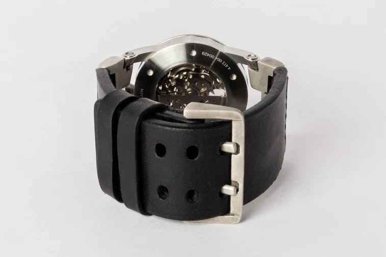 P4 X FOB Watch #5864 Straight Strap Buckle Silver Skeleton W130-012-0-PA-FLE - Image 9