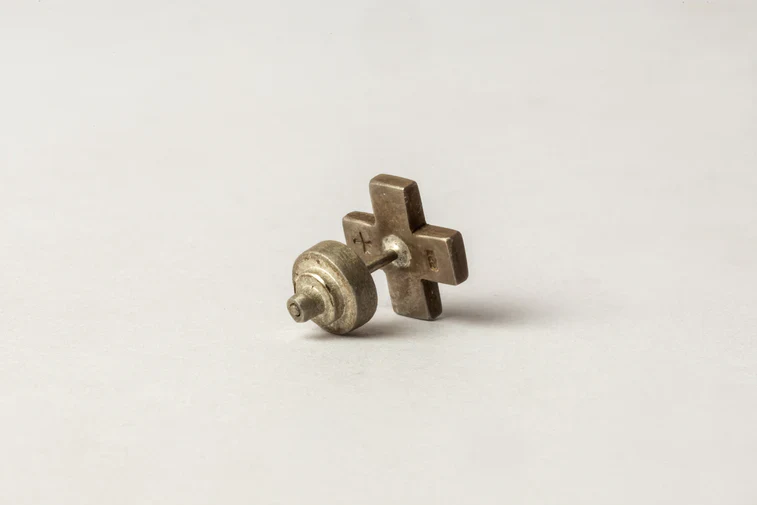 Plus Earring 0.2 CT Diamond Slab 12mm 1035-2-DA+DIA - Image 5