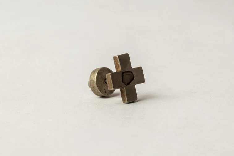 Plus Earring 0.2 CT Diamond Slab 12mm 1035-2-DA+DIA - Image 7
