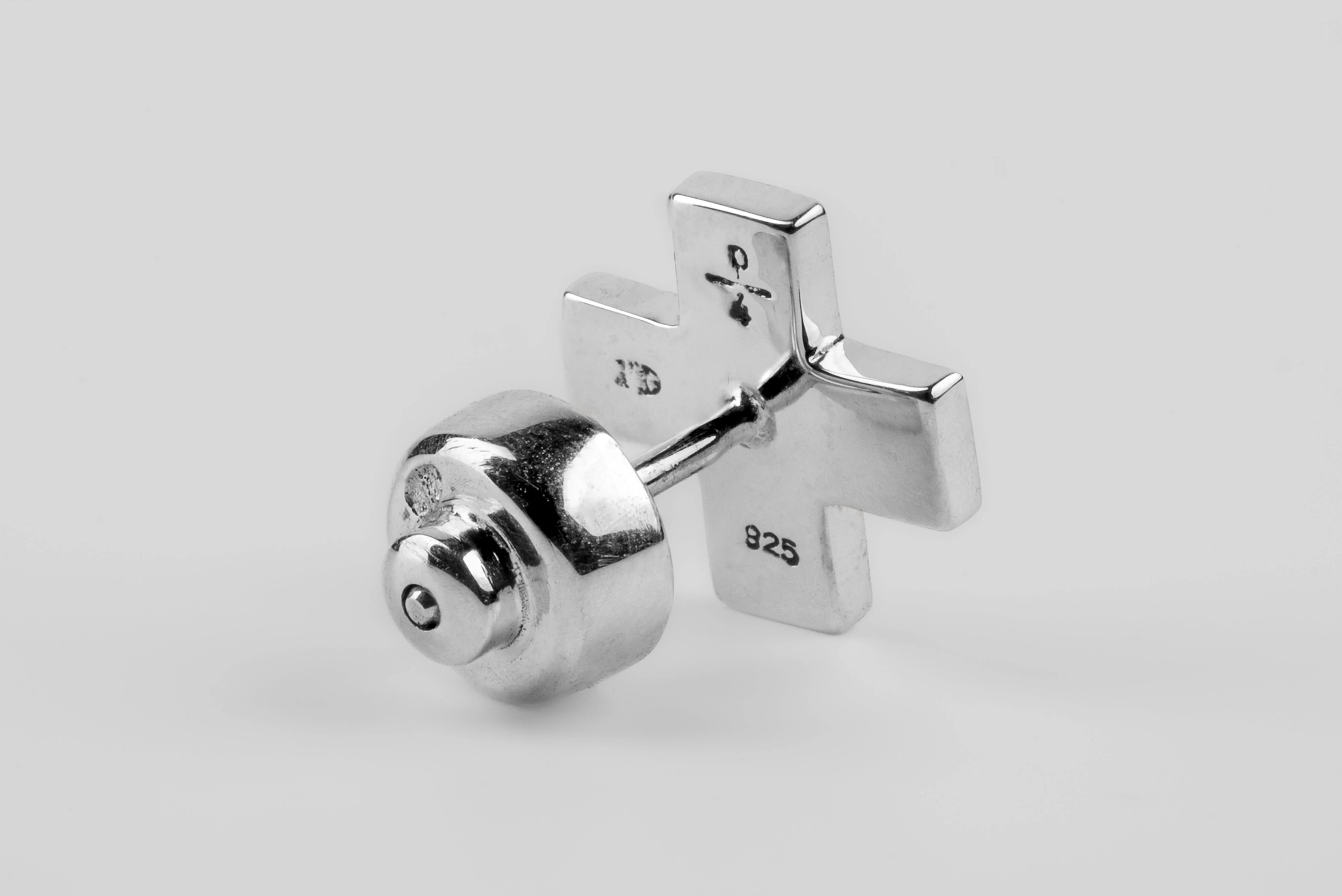 Plus Earring Mega Pavé 12mm 1135-11-PA+DIA - Image 2