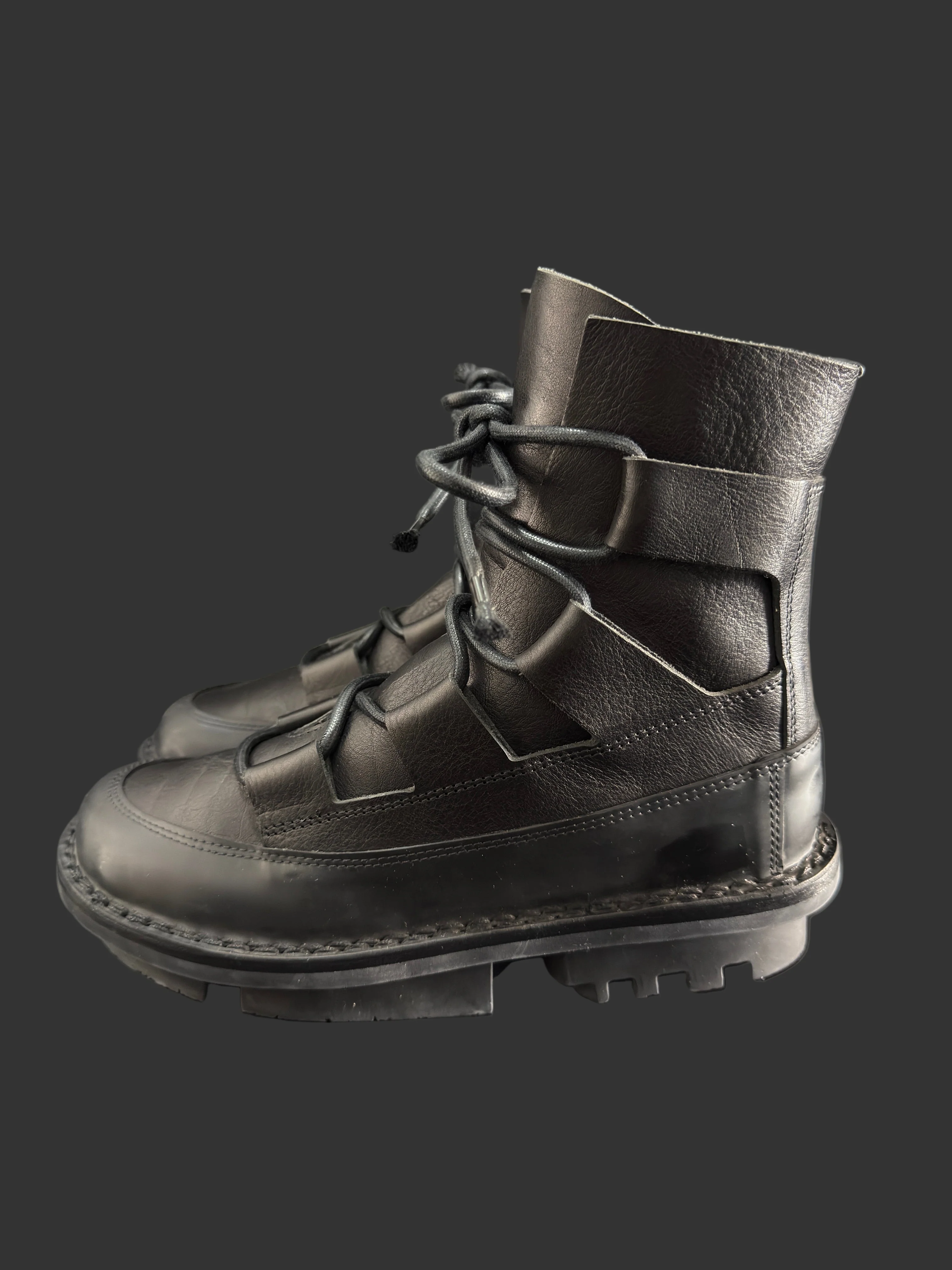 Proof Black Calf Leather Lace up Boots by TRIPPEN - Image 4
