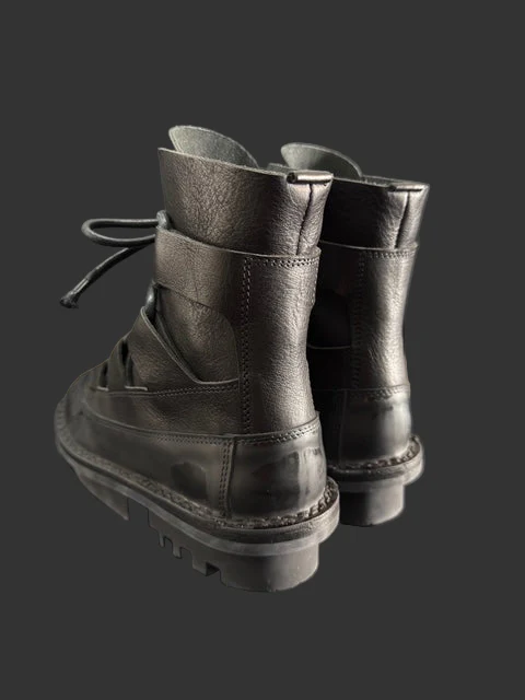 Proof Black Calf Leather Lace up Boots by TRIPPEN - Image 5