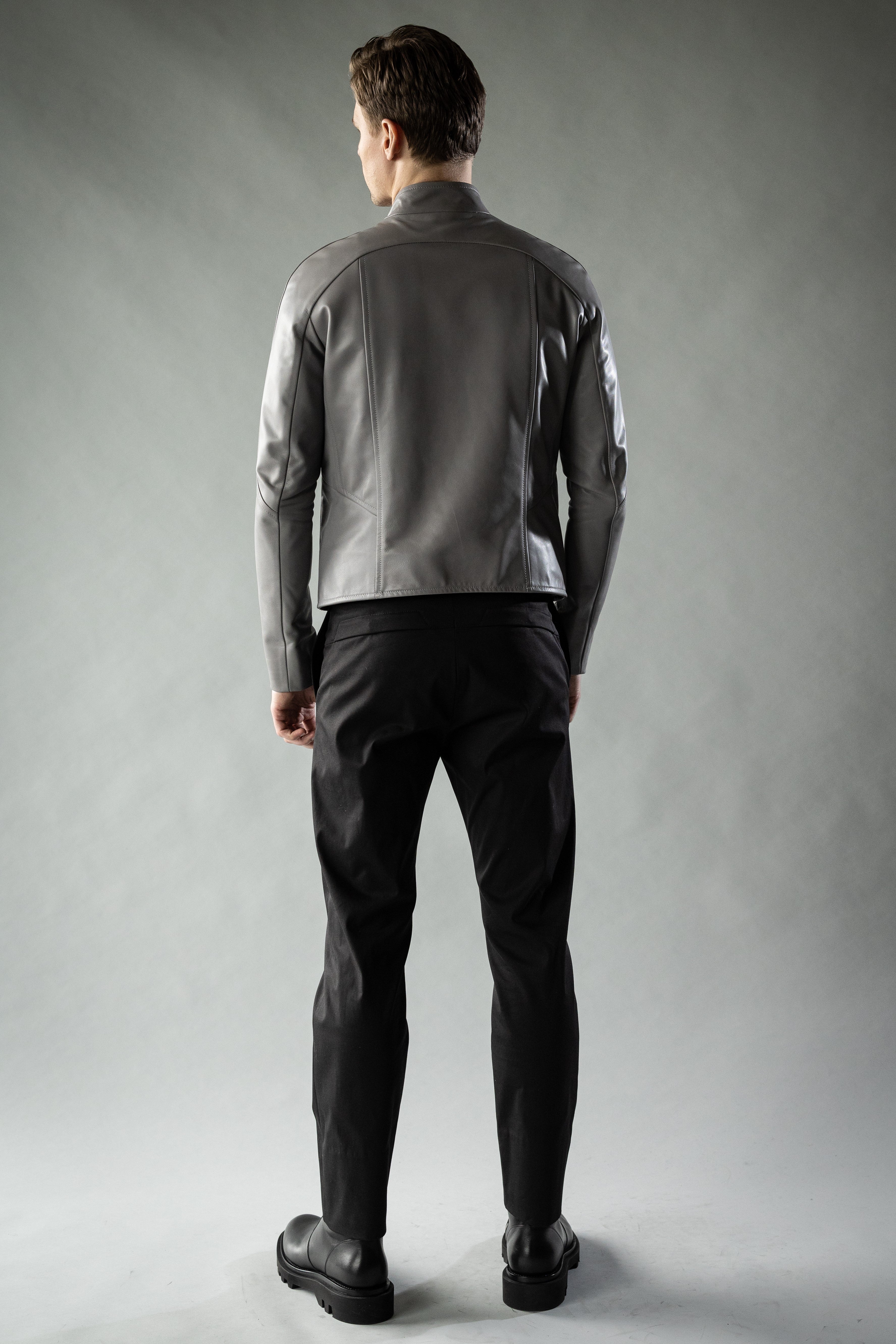 Quantum Grey Roma Cow Leather DISTRICT Jacket - Image 3