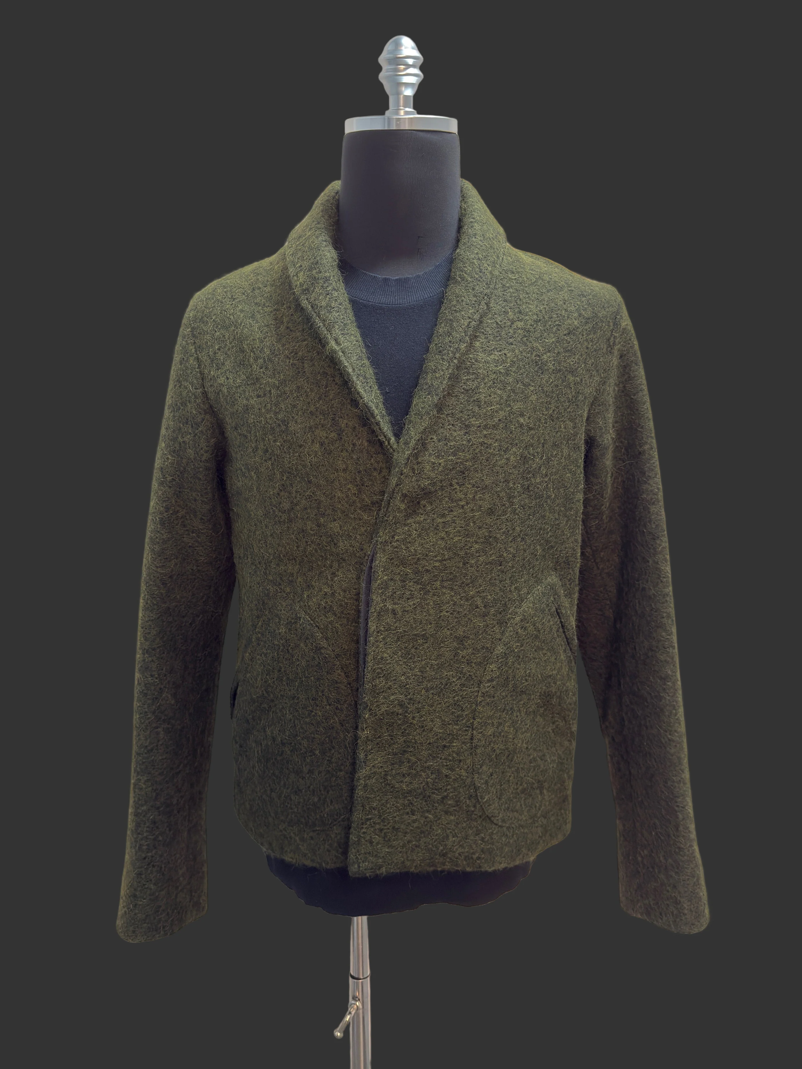 Radiant Green Crossover Cardigan Jacket - Image 5