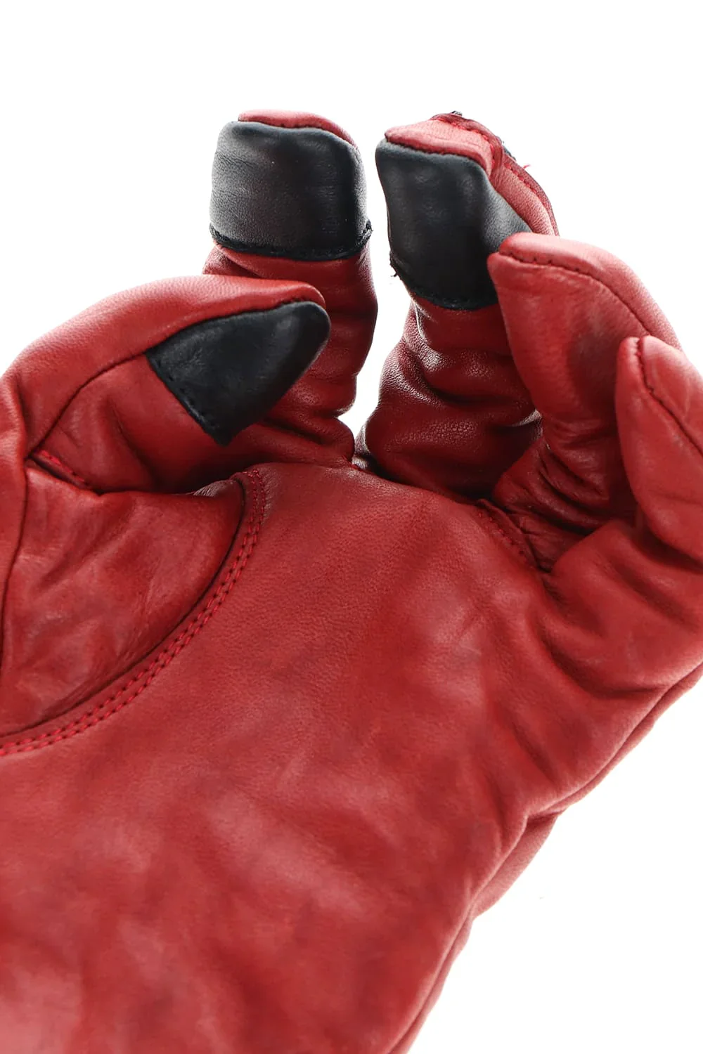Red Horse Leather Zip Gloves - Image 6