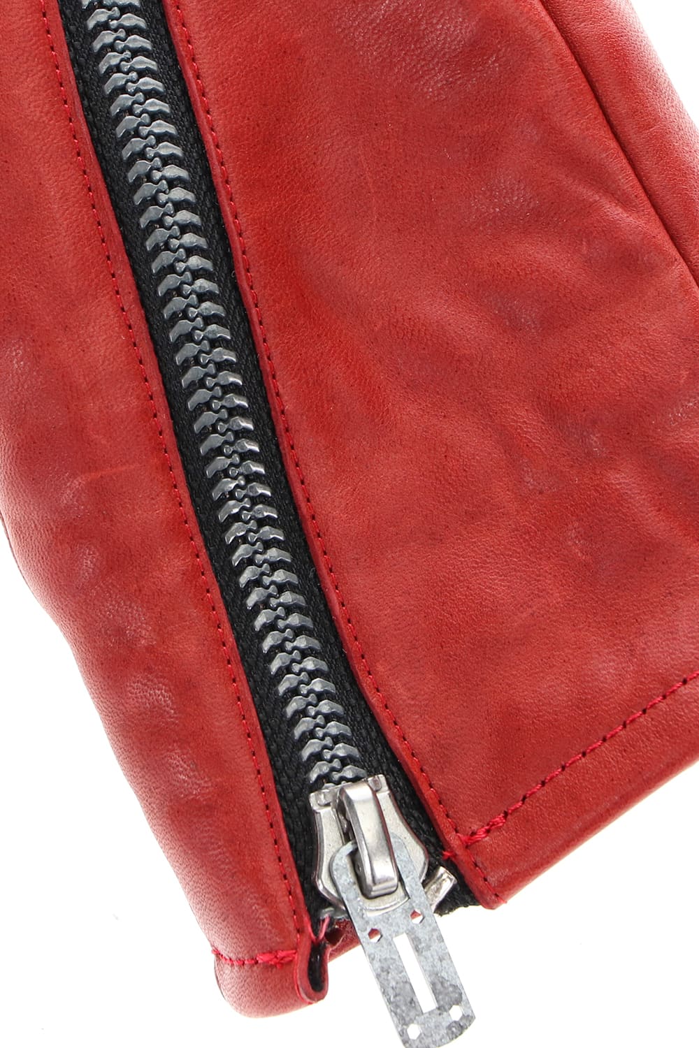 Red Horse Leather Zip Gloves - Image 7