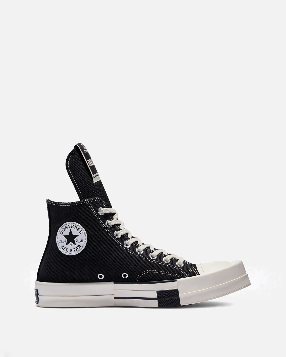 Rick Owens DRKSHDW Converse TURBODRK Hi in Black/White - Image 3