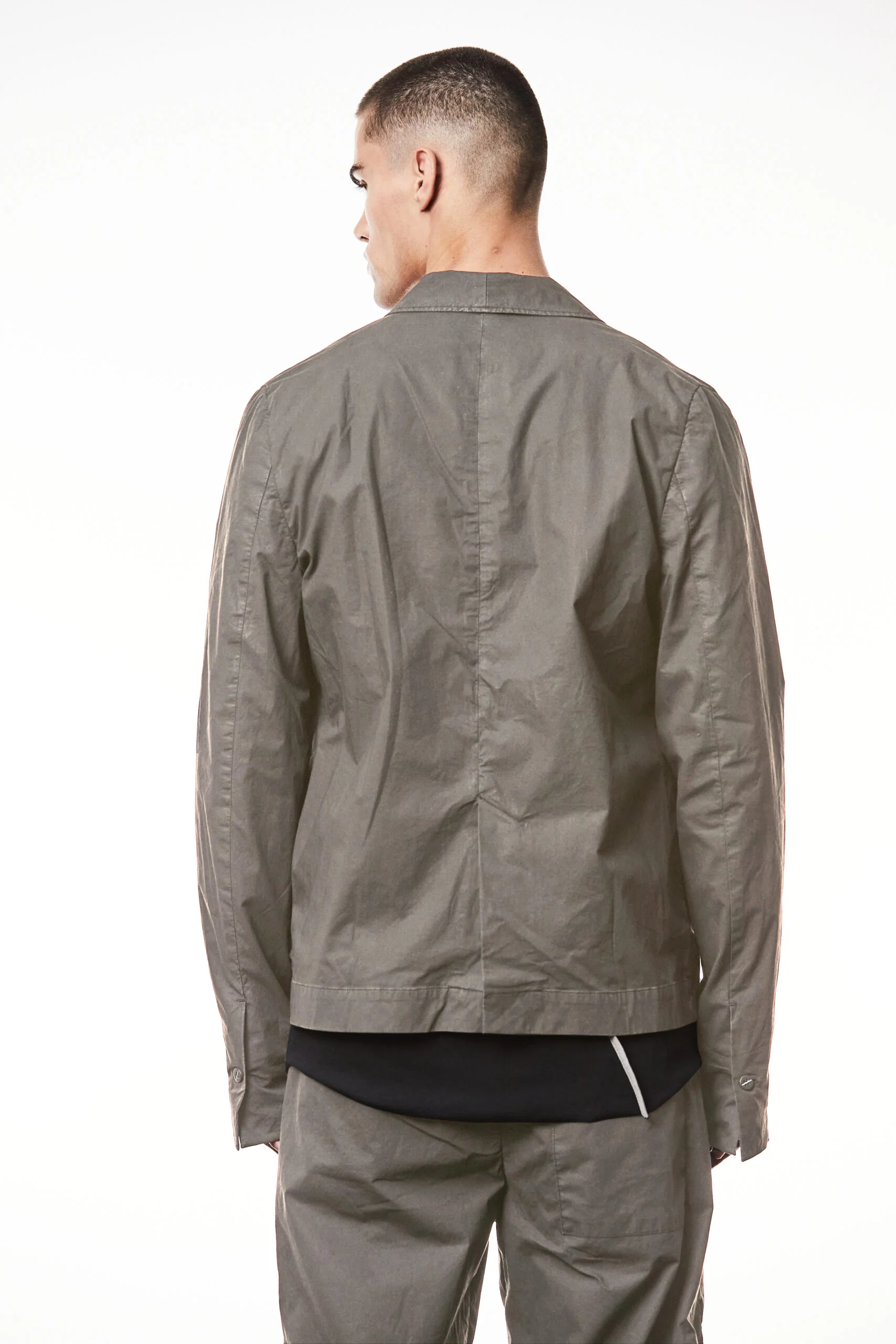 Rock Khaki 3 Button Soft Blazer MB54 - Image 4