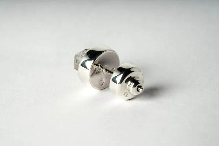 Stud Earring 9mm Herkimer Spike 1235-6-PA+HER - Image 2