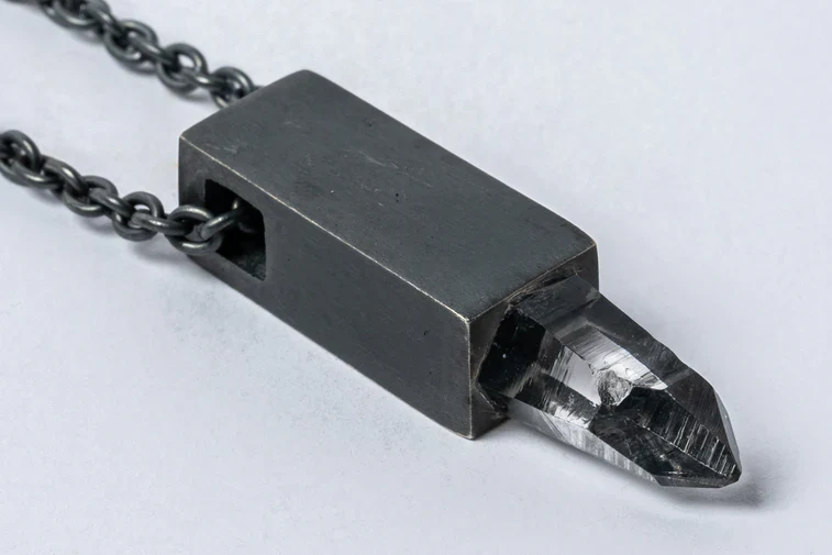Talisman Cuboid Necklace Topaz Quartz Z-880-KA+TOP