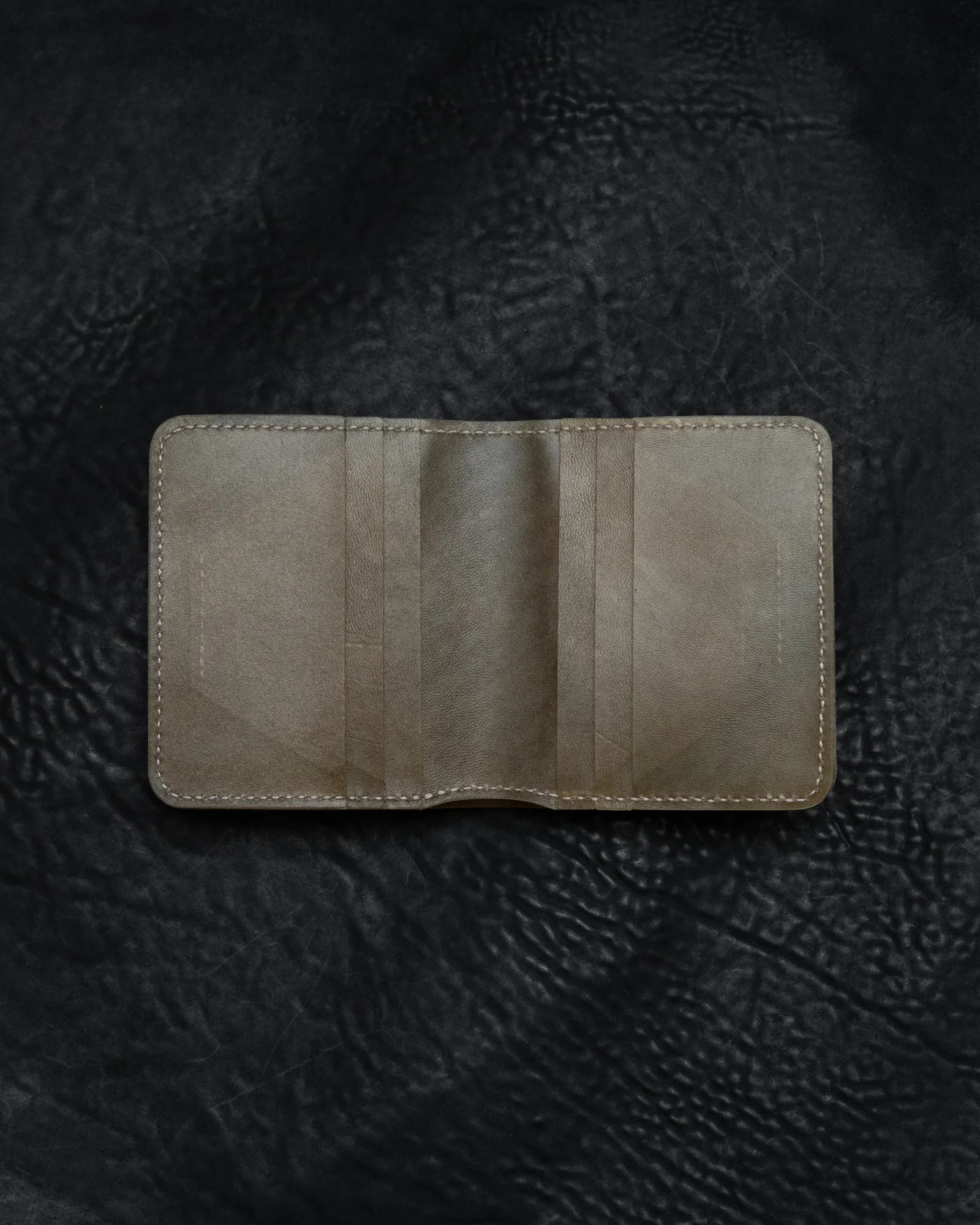 Translucent Horse Leather Double Bifold Wallet - Image 4